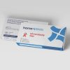HIV product box at a slight angle showing front and one side